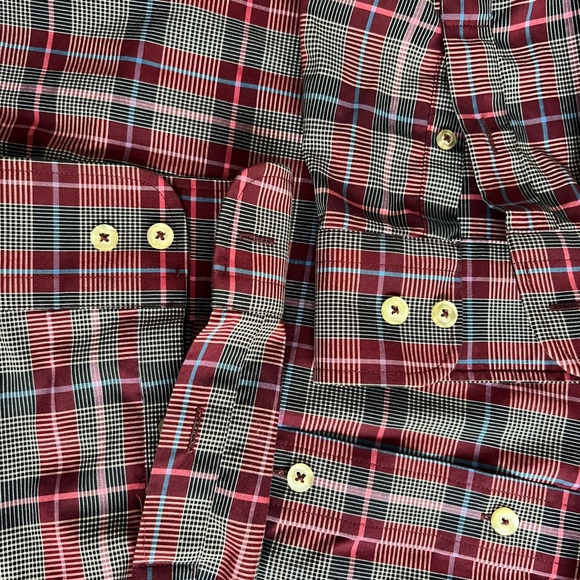 Sero by Forsyth button down dress shirt, size L No iron tailored cotton LIKE NEW - Picture 5 of 12